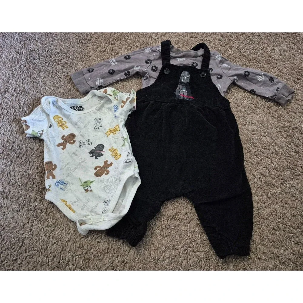 Starwars 3 piece bundle size 6-9 months